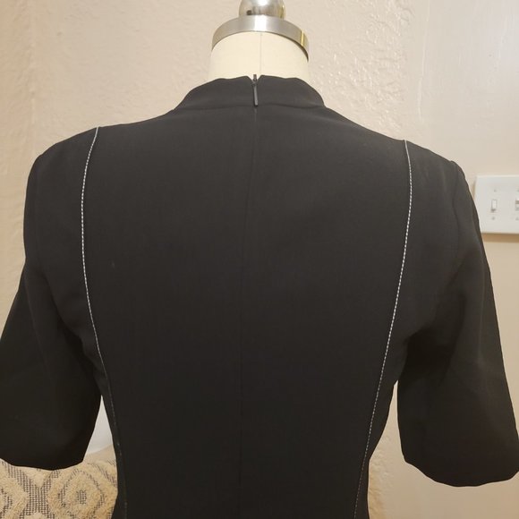 Mango black xs us 2 midi dress - Picture 5 of 6